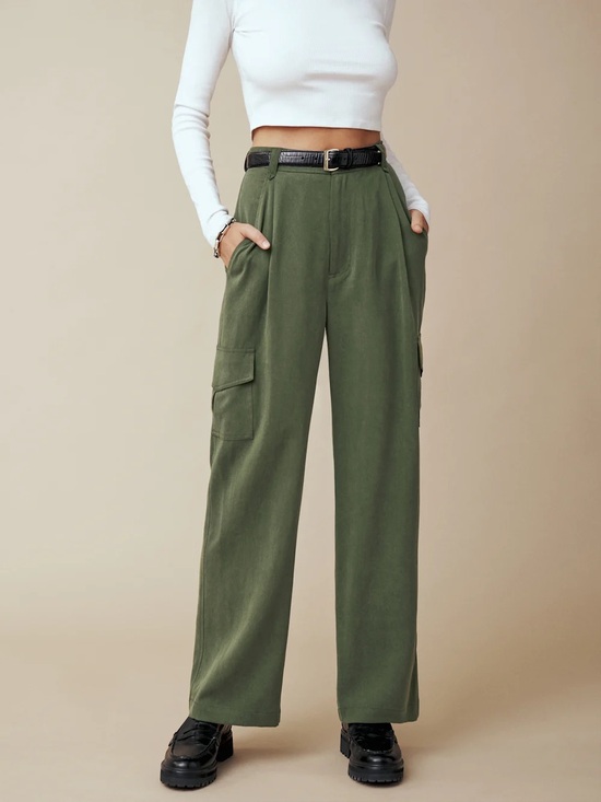 Reformation Pants - Reformation Jackson Straight-Leg Cargo Pant In Fern Size 8